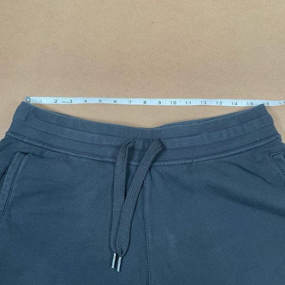 Nike Mens Black Fleece Sweat Shorts sz L Lounge Cotton - Picture 6 of 9